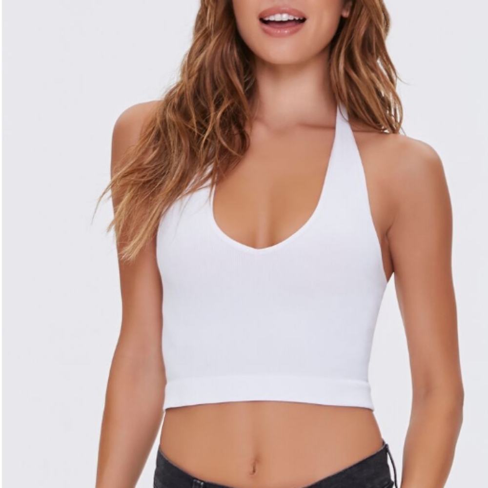 NWT Forever 21 Seamless Halter Top
